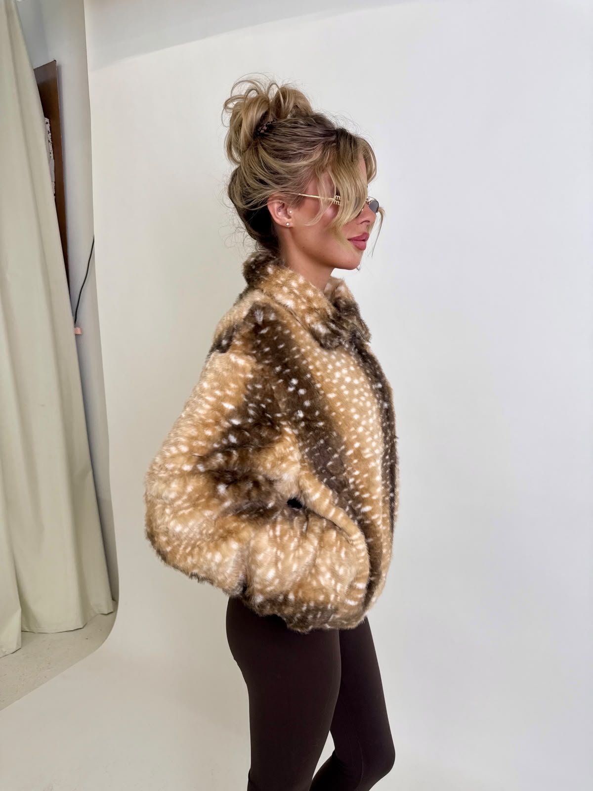 Collar Fern Print Jacket