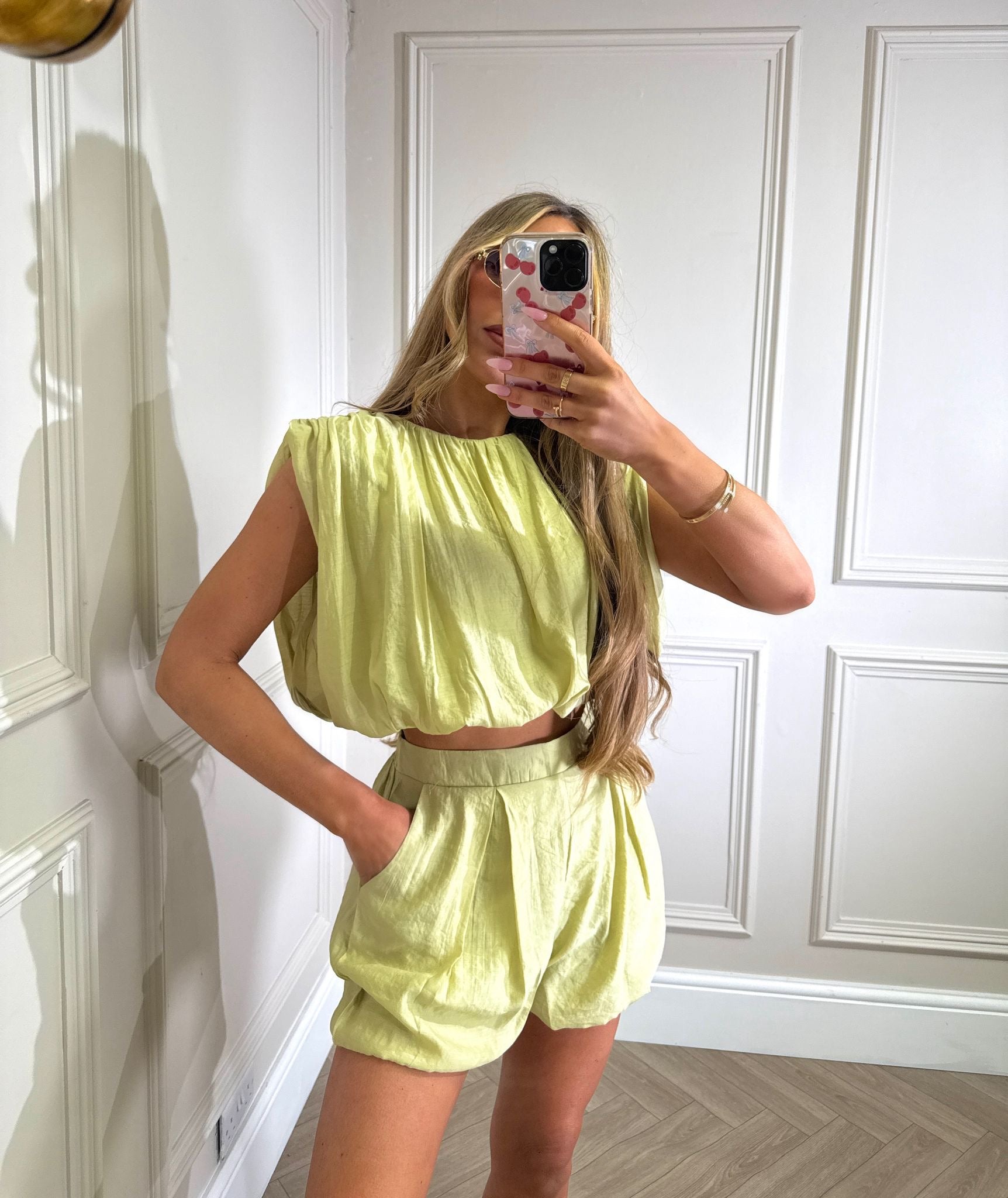 Caprice short set - green