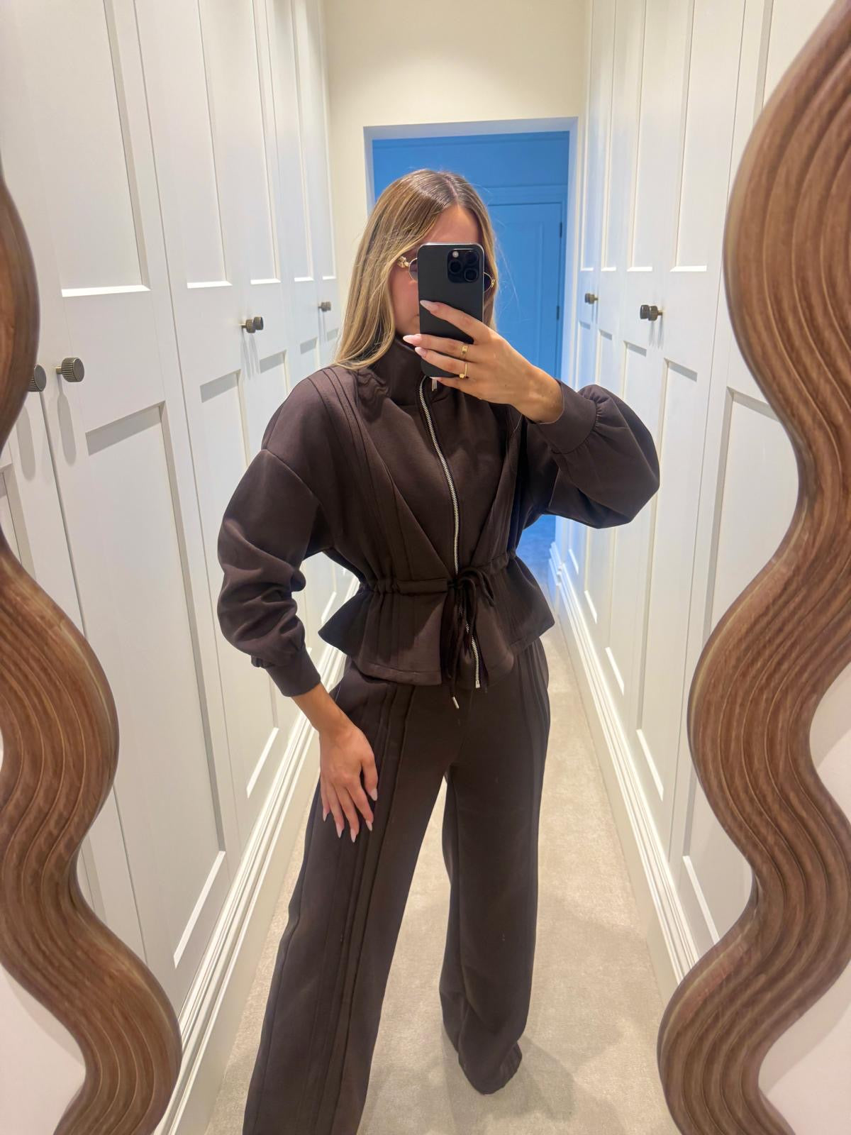Pull in longe set - chocolate