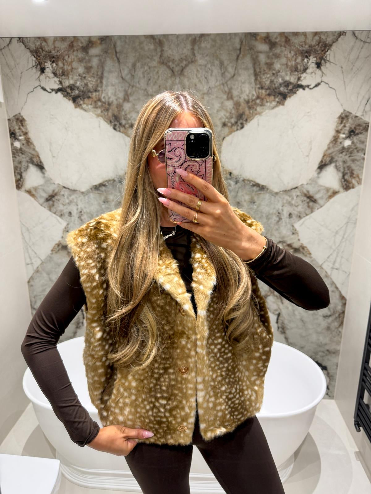 Bambini gilet - beige