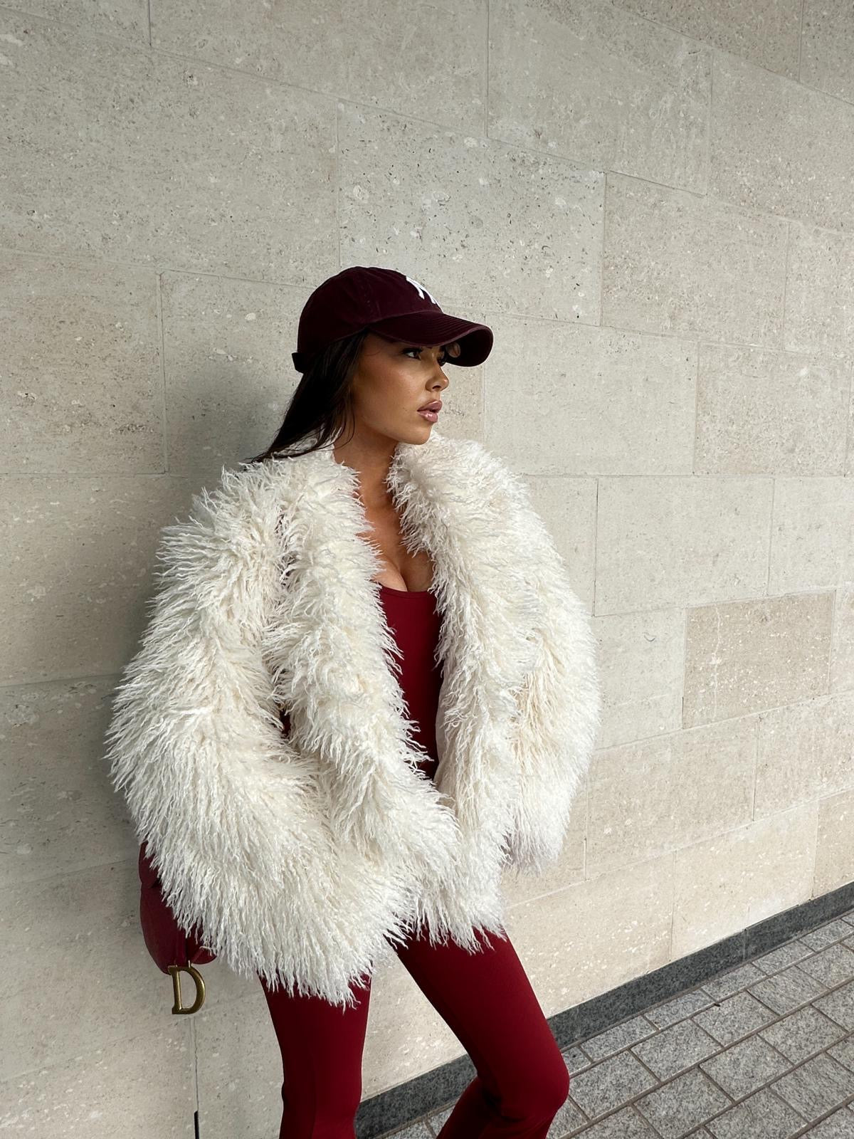 Fur jacket - ivory