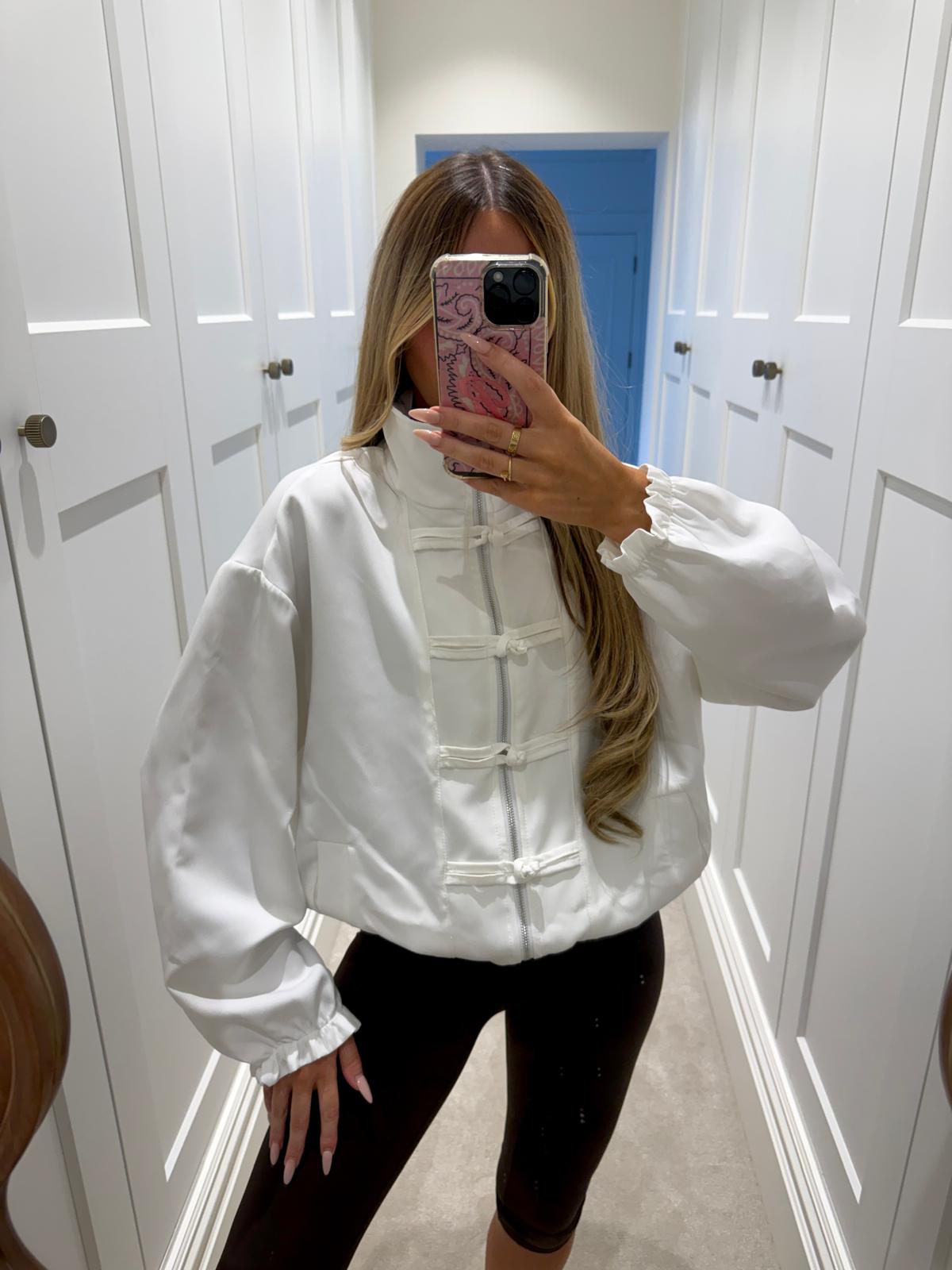Bow light weight jacket - white