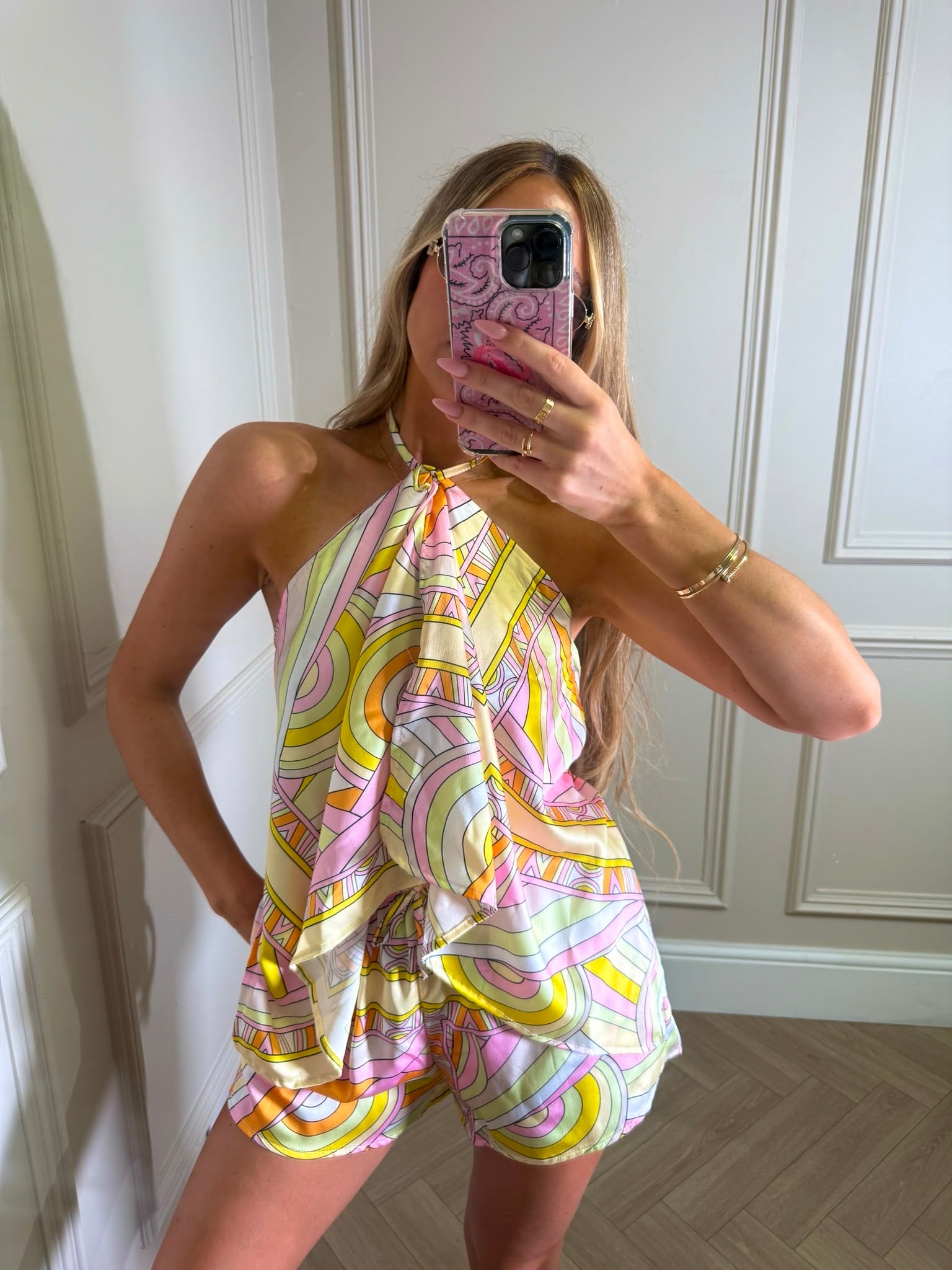 Leo halteneck set - yellow