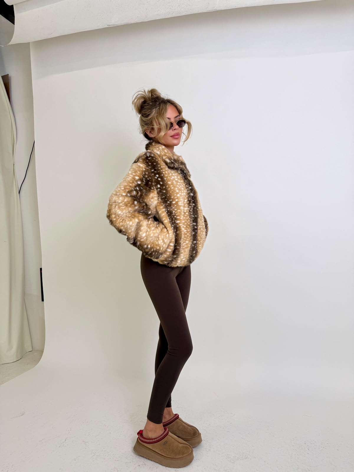 Collar Fern Print Jacket