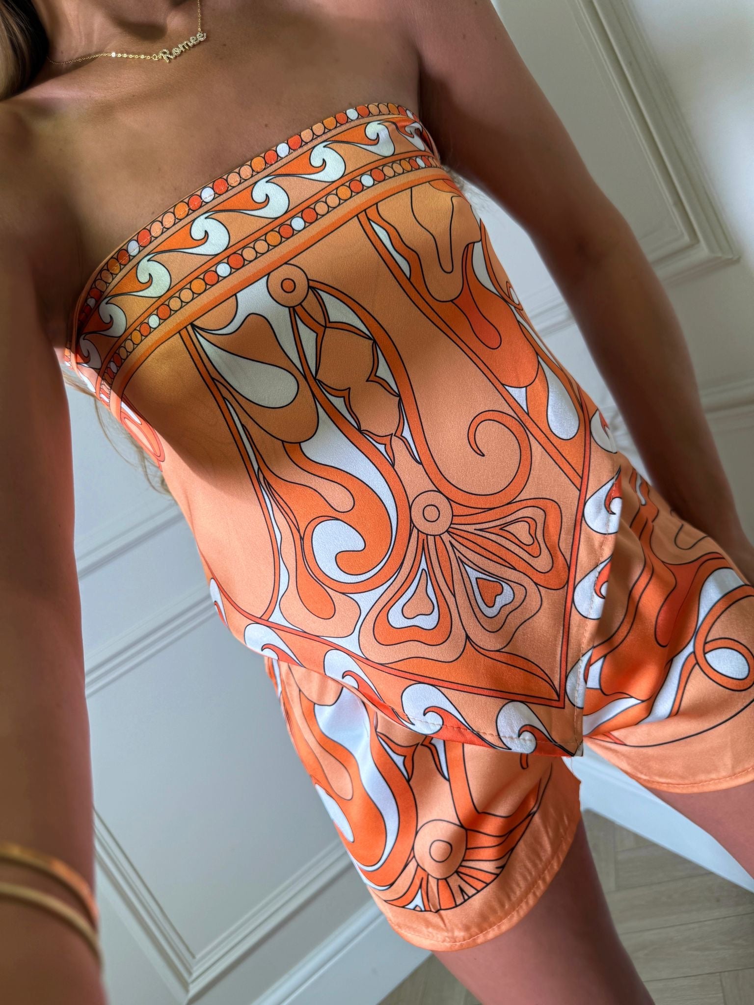Gigi print co-ord - orange