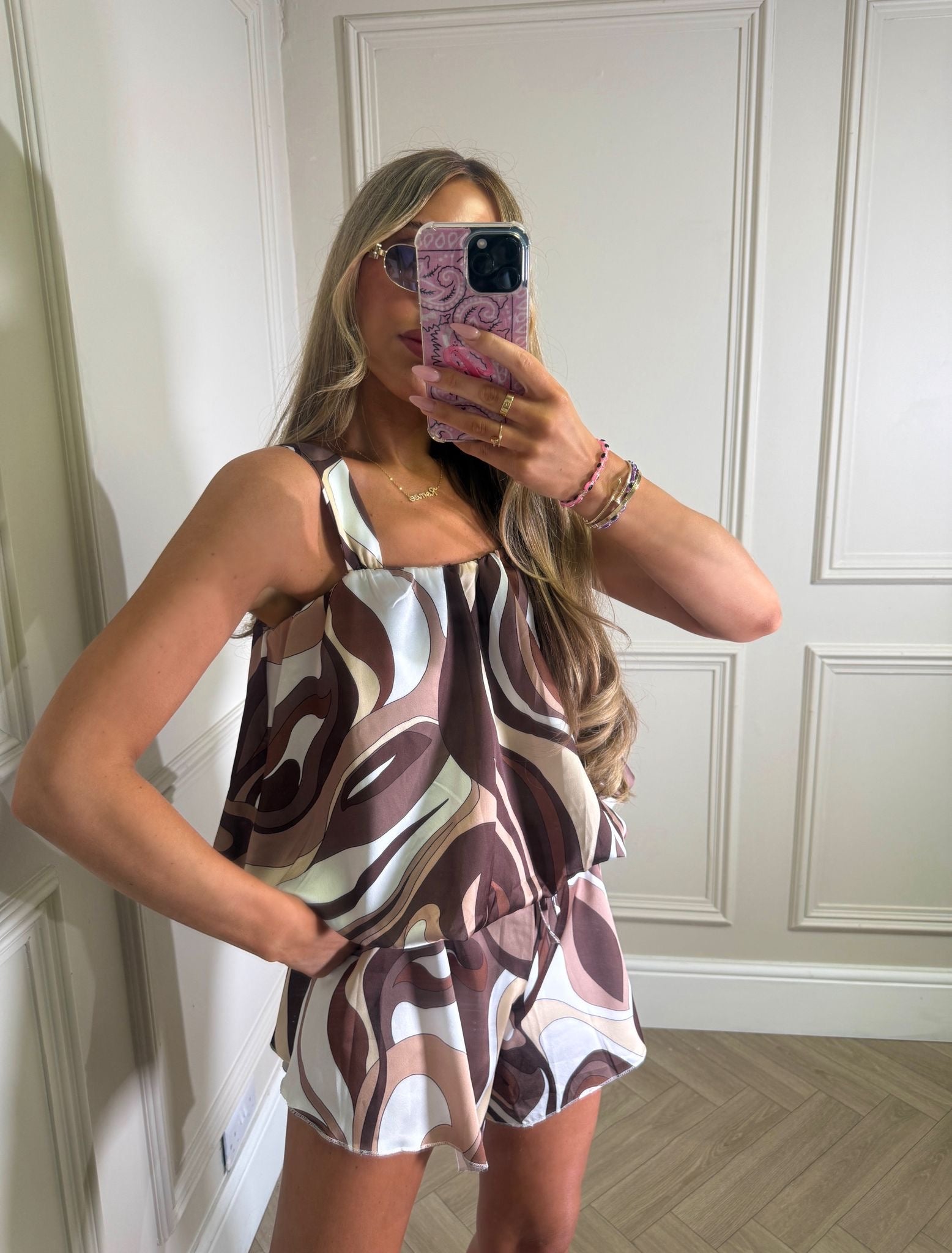 Robyn pattern co-ord - brown