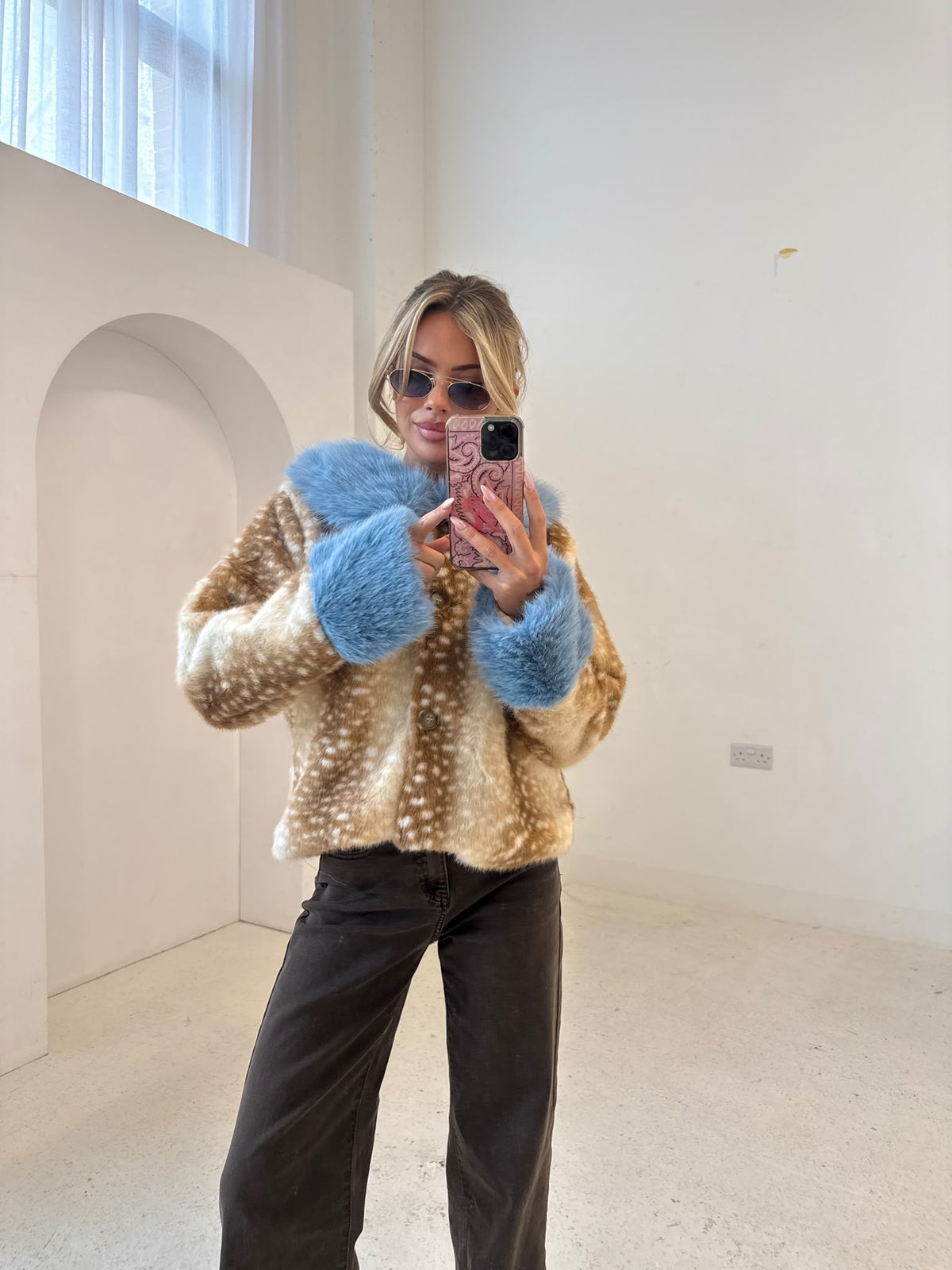 Bambi Jacket - Blue Fur