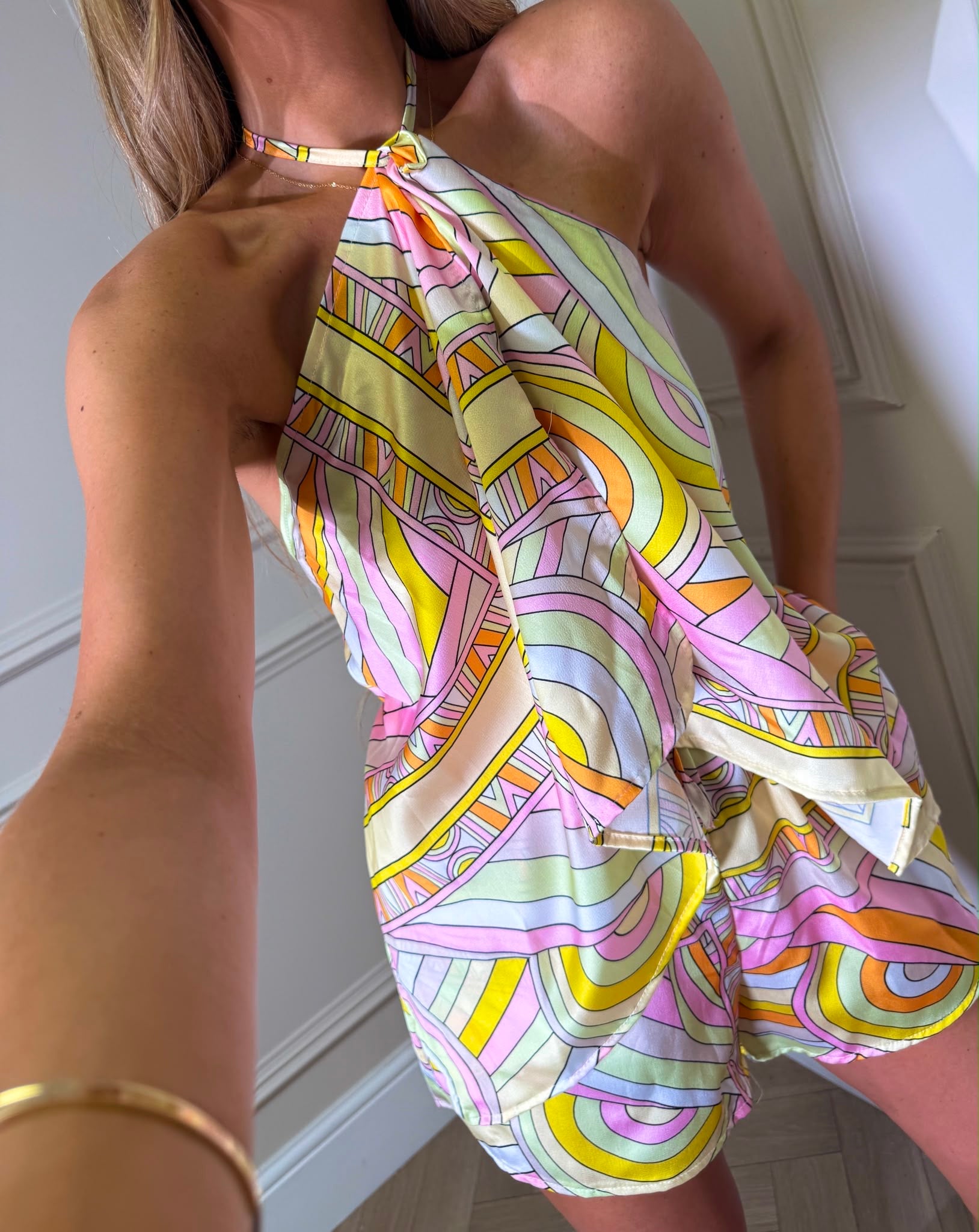 Leo halteneck set - yellow