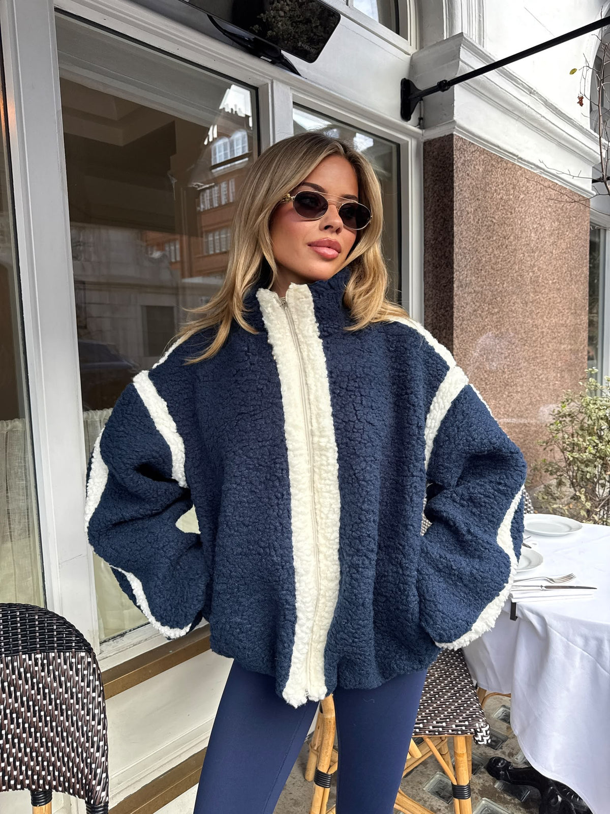Teddy Jacket - navy