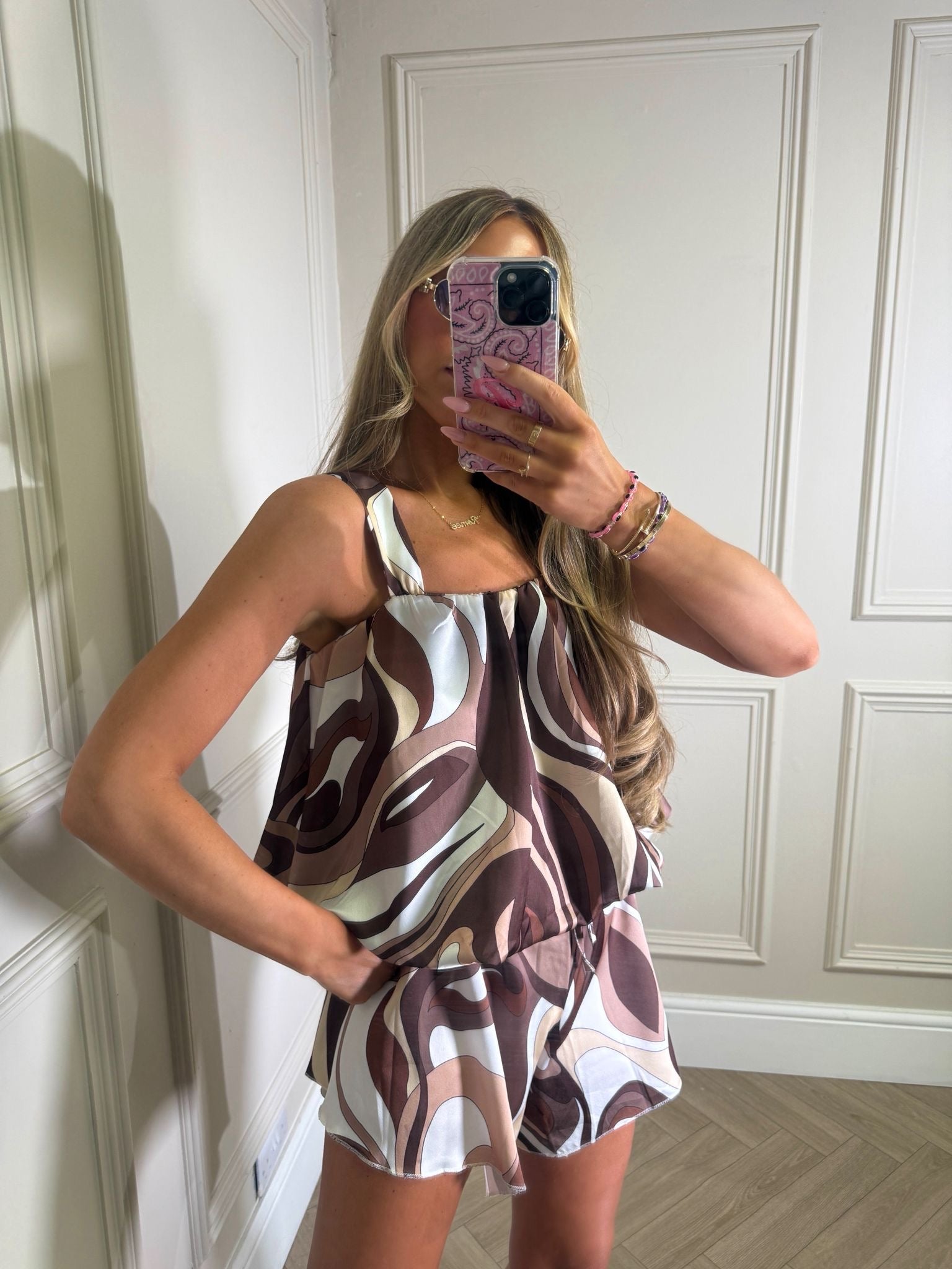 Robyn pattern co-ord - brown