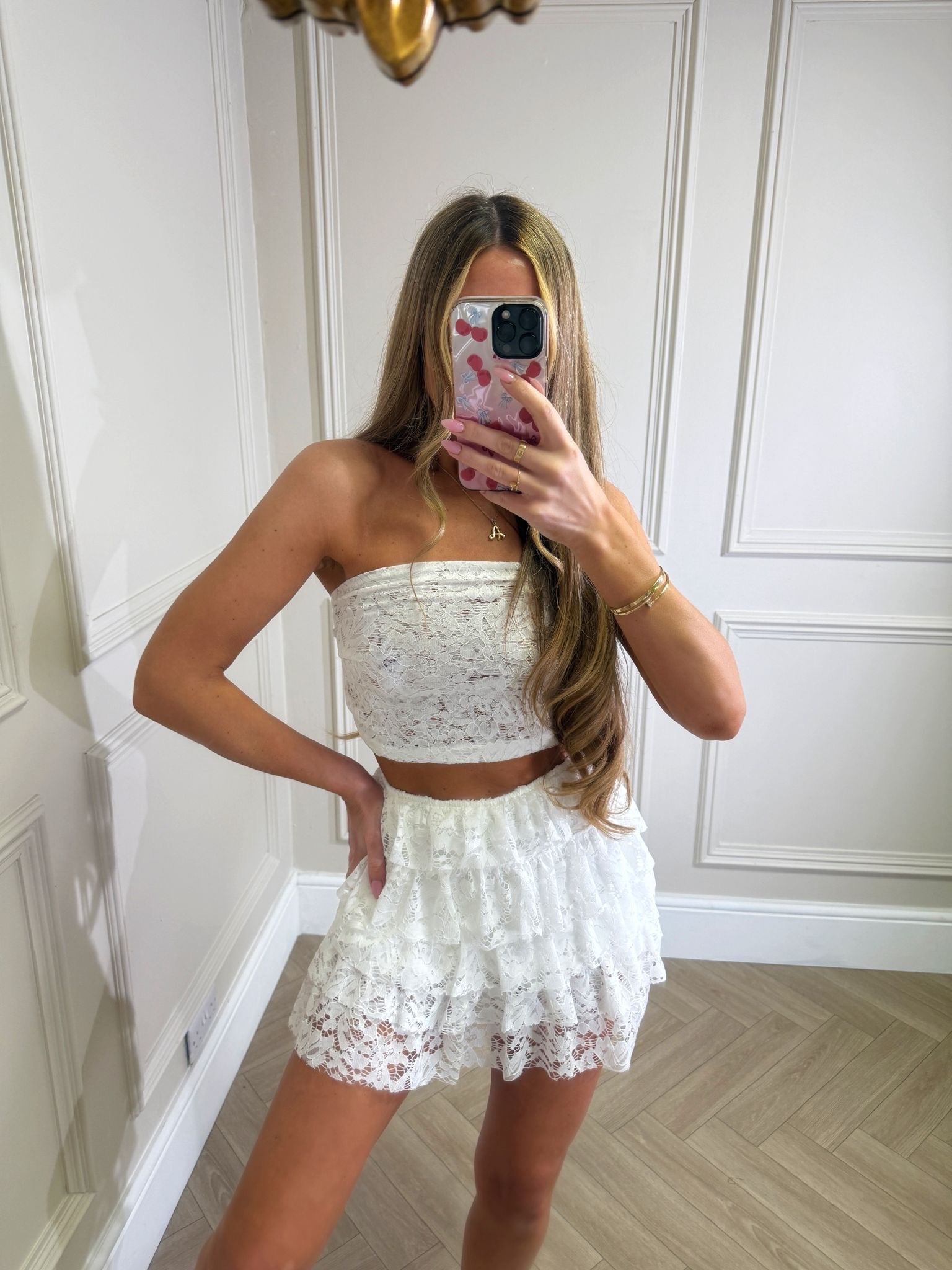 Lace set - white