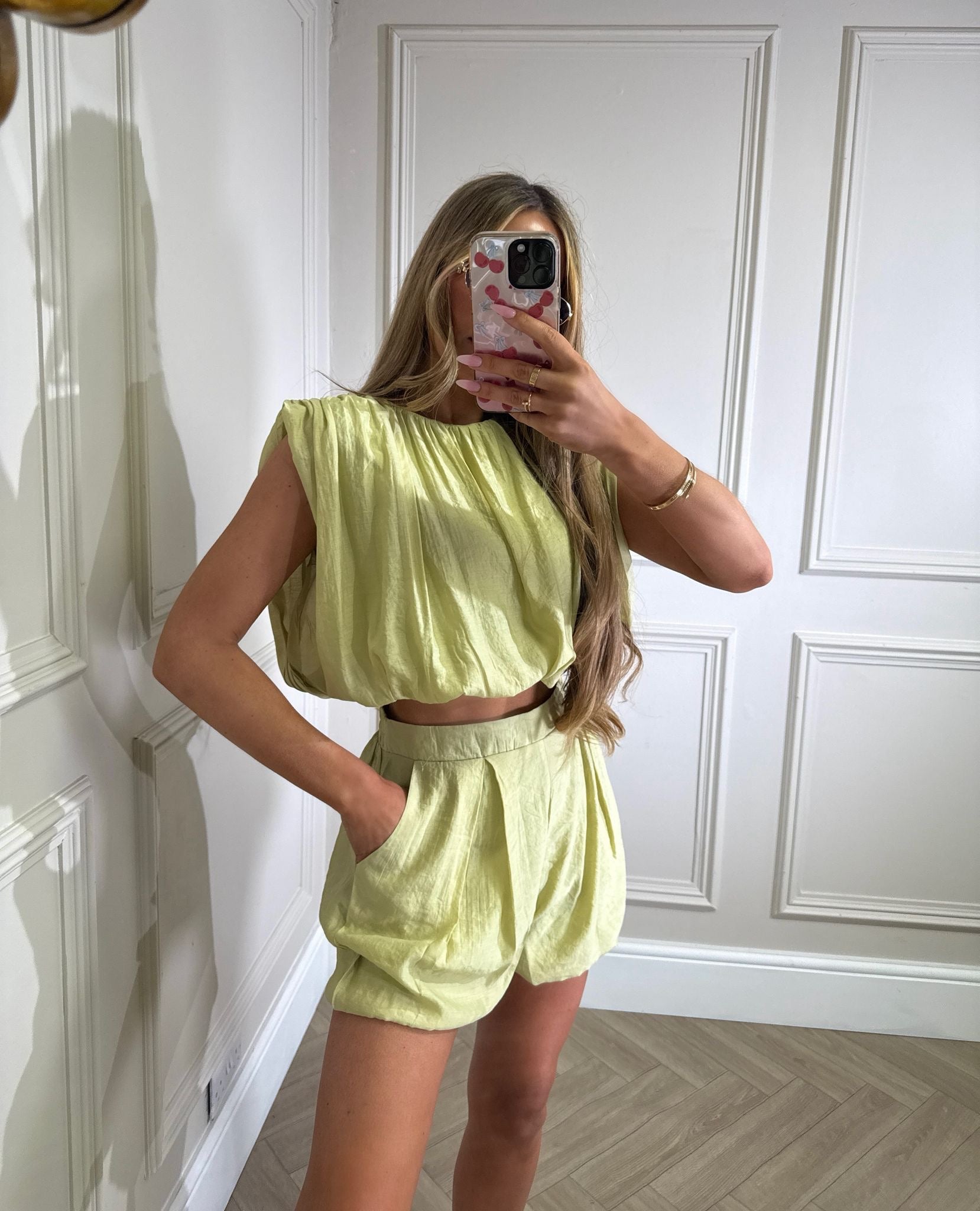 Caprice short set - green