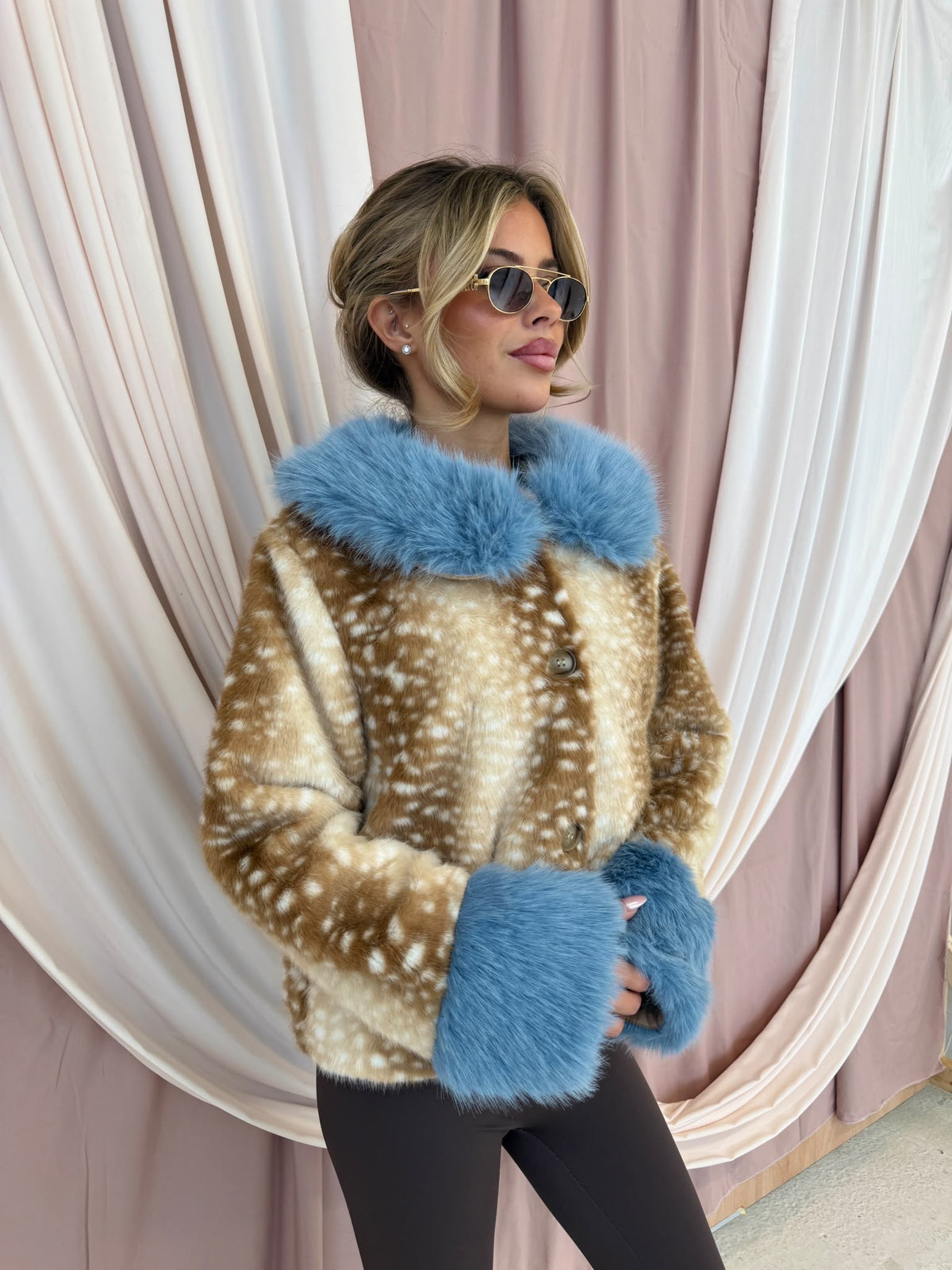 Bambi Jacket - Blue Fur