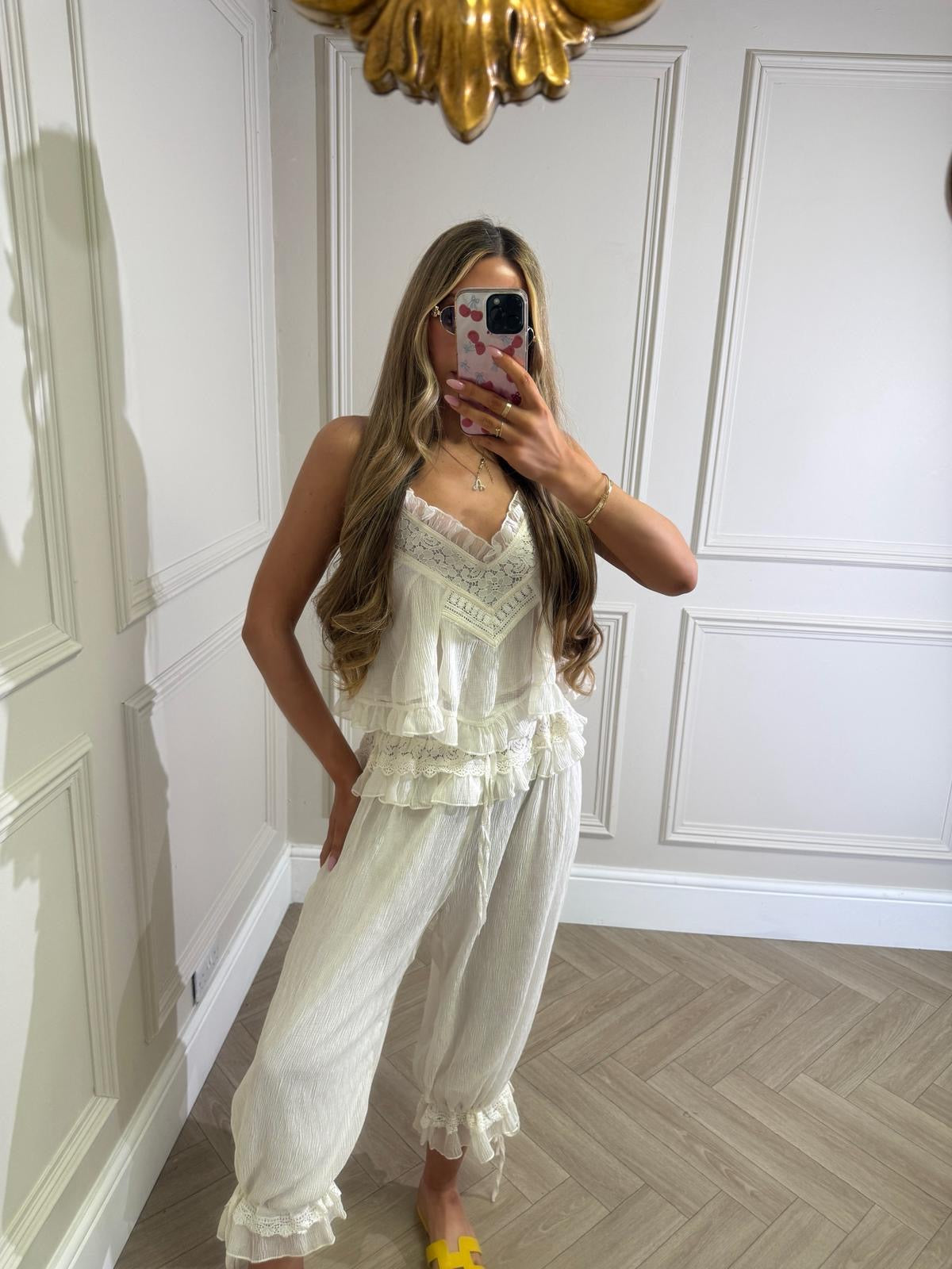 Rhea trouser co-ord - beige