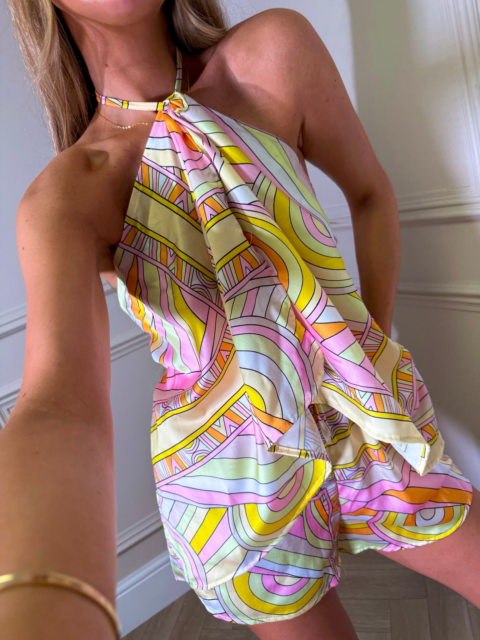 Leo halteneck set - yellow