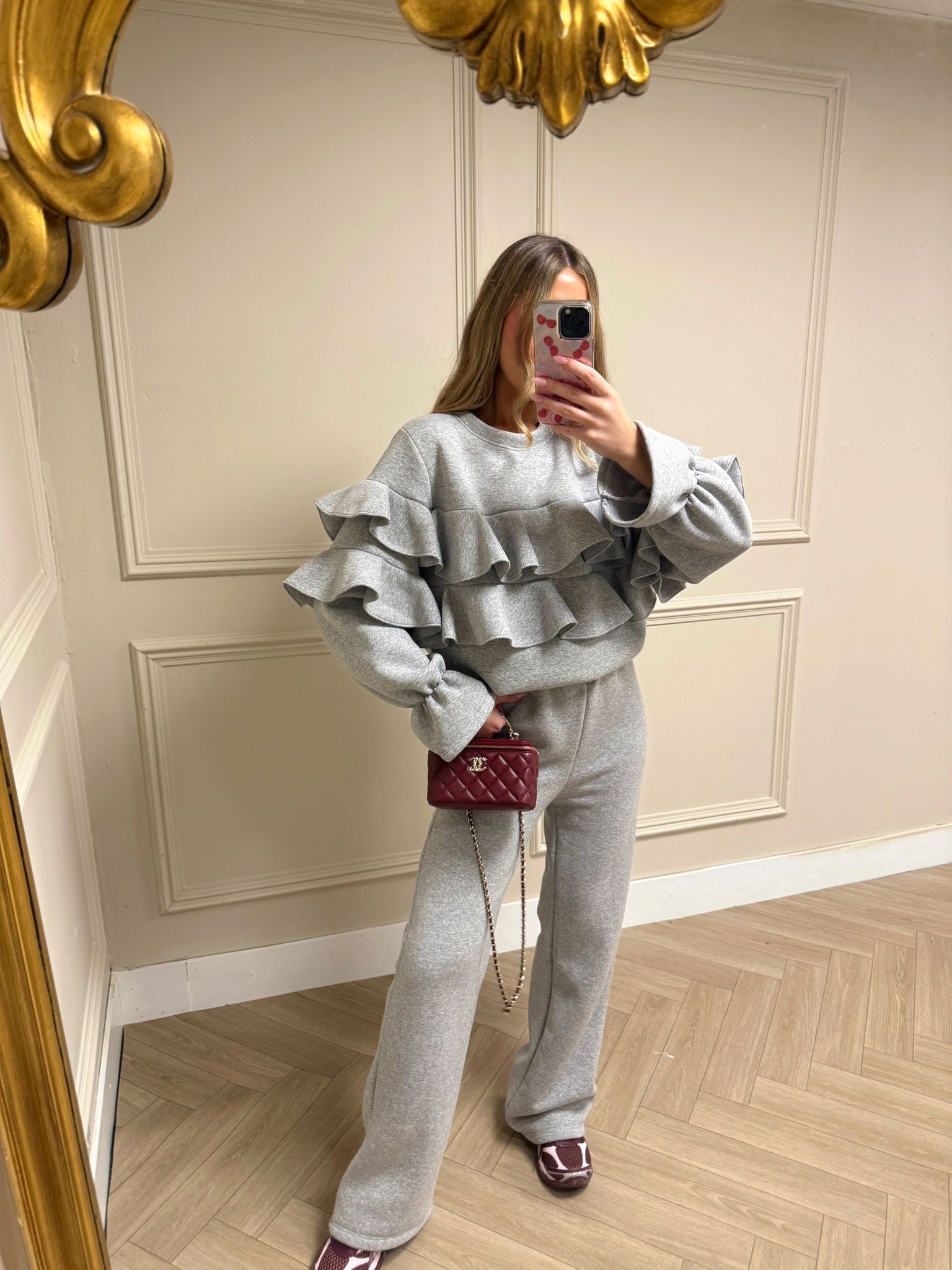 Ruffle Lounge set - Grey