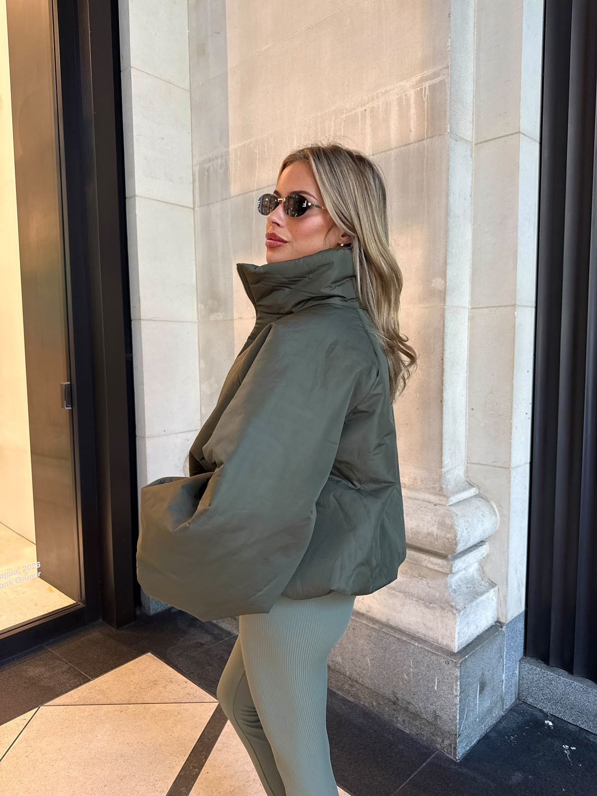 Bronte Puff Jacket - khaki