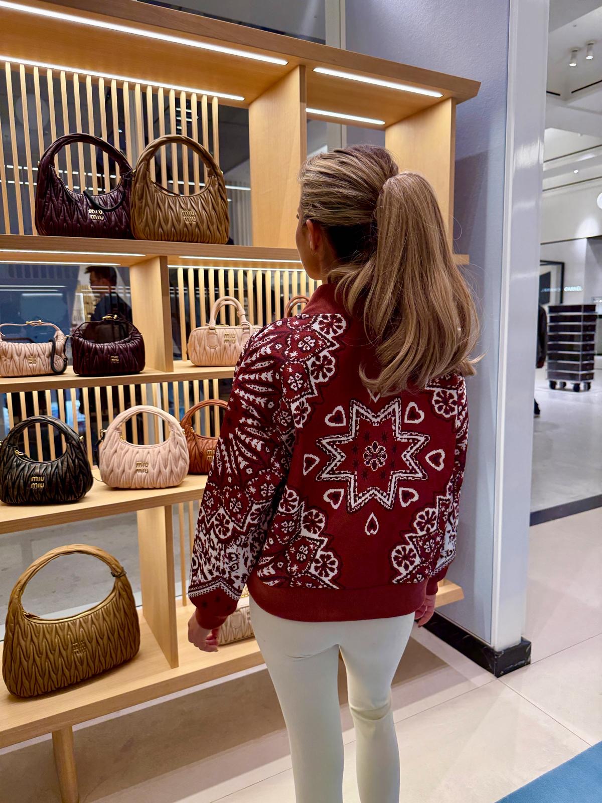 Bandana jacket - burgundy