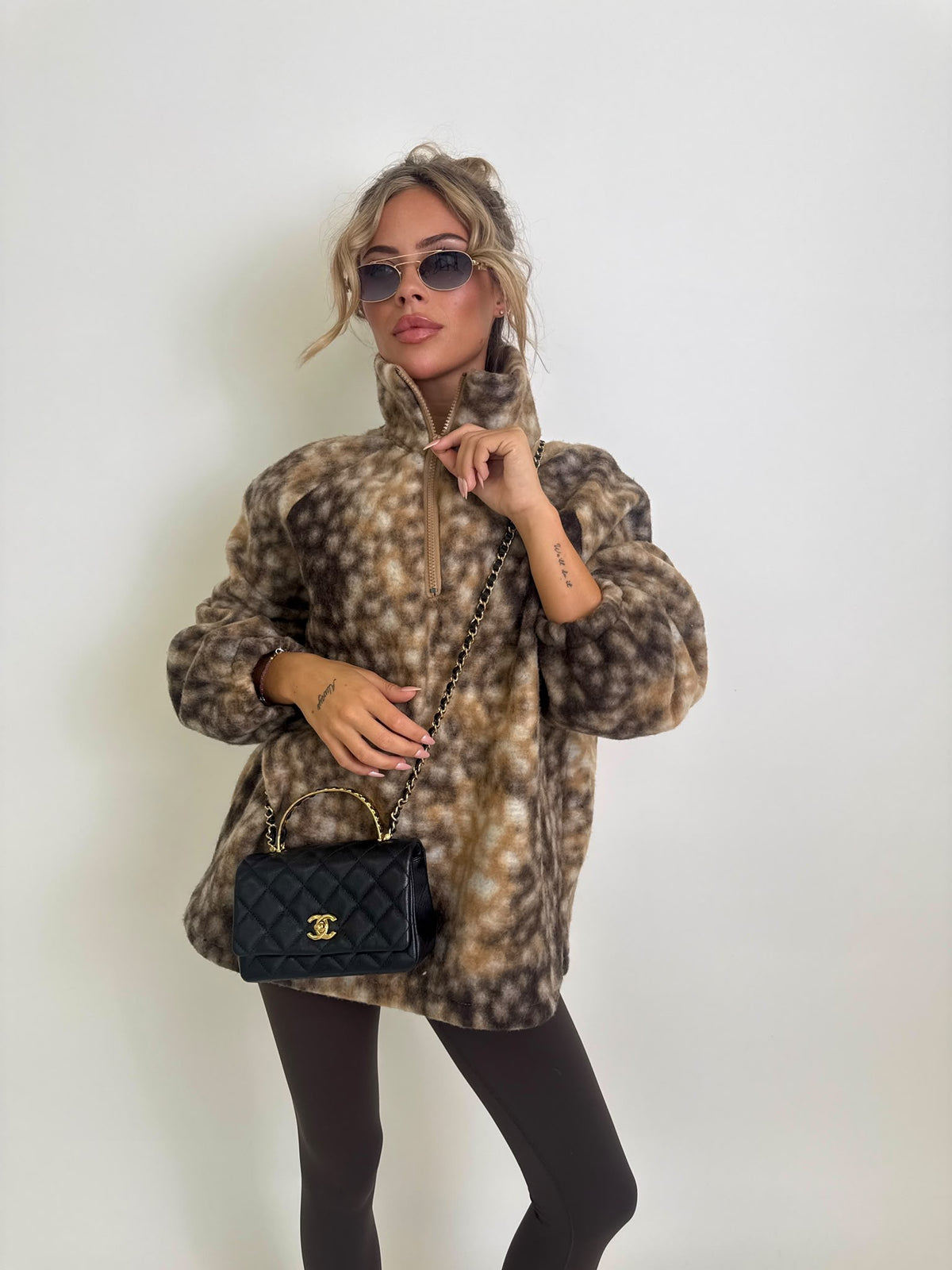 Deer fleece jumper