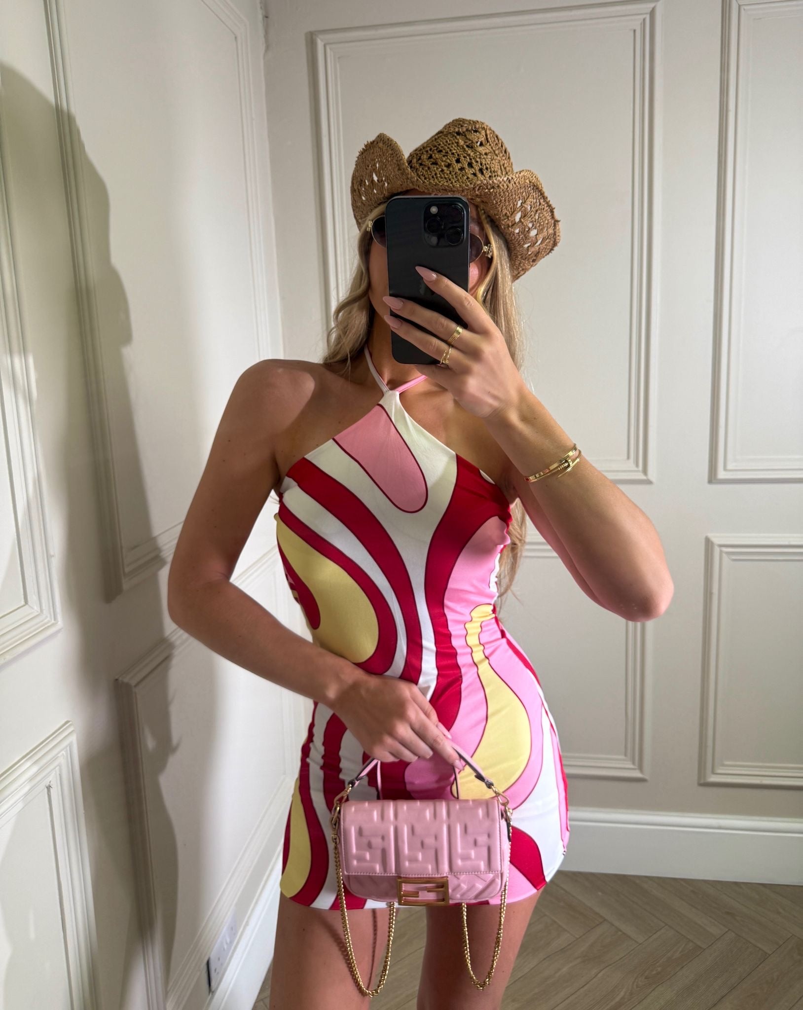 Pooch dress - pink mix