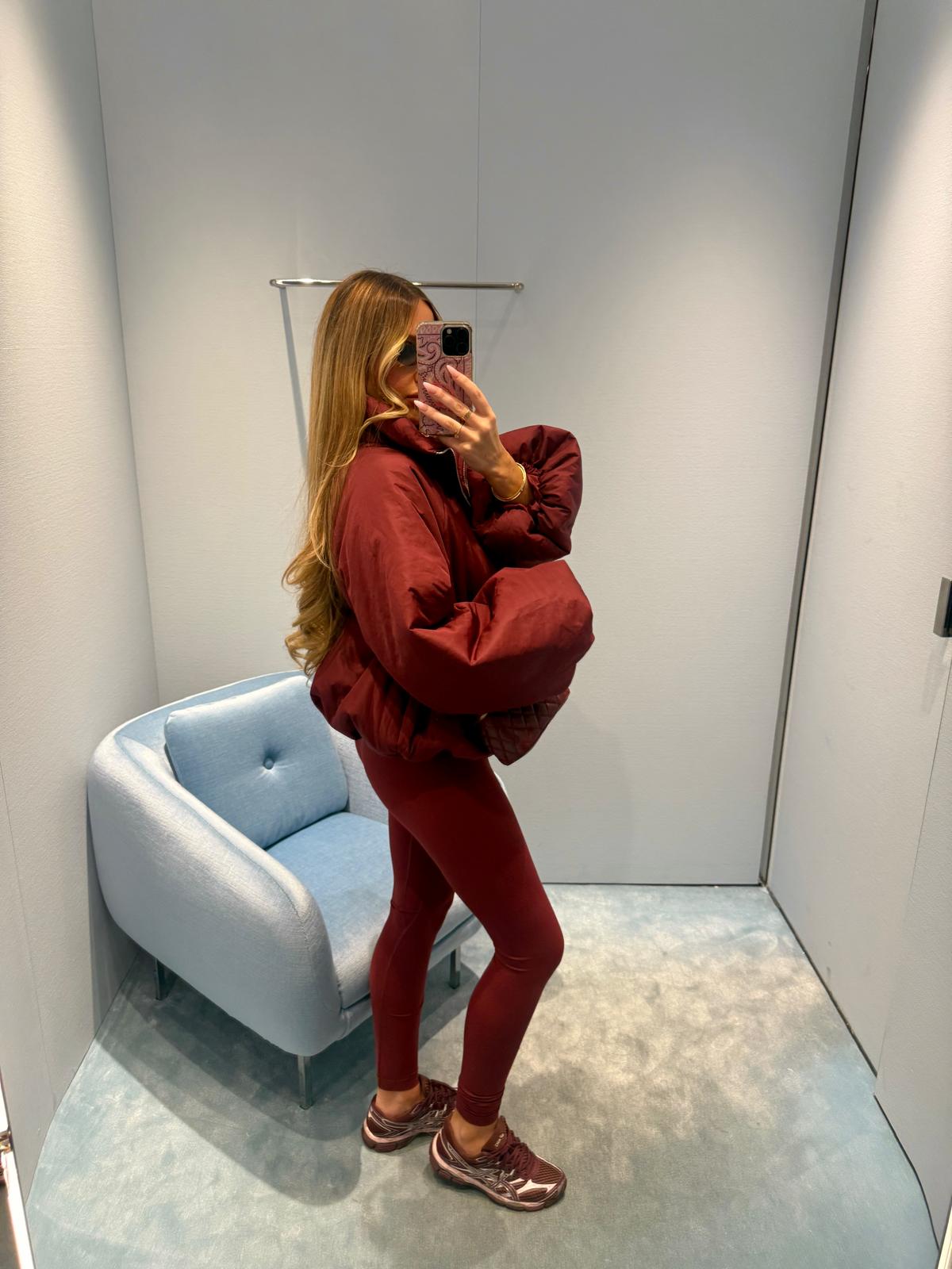 Bronte Puff Jacket - Burgundy