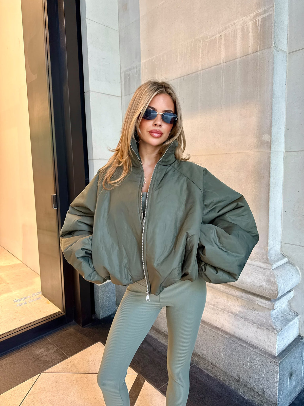 Bronte Puff Jacket - khaki