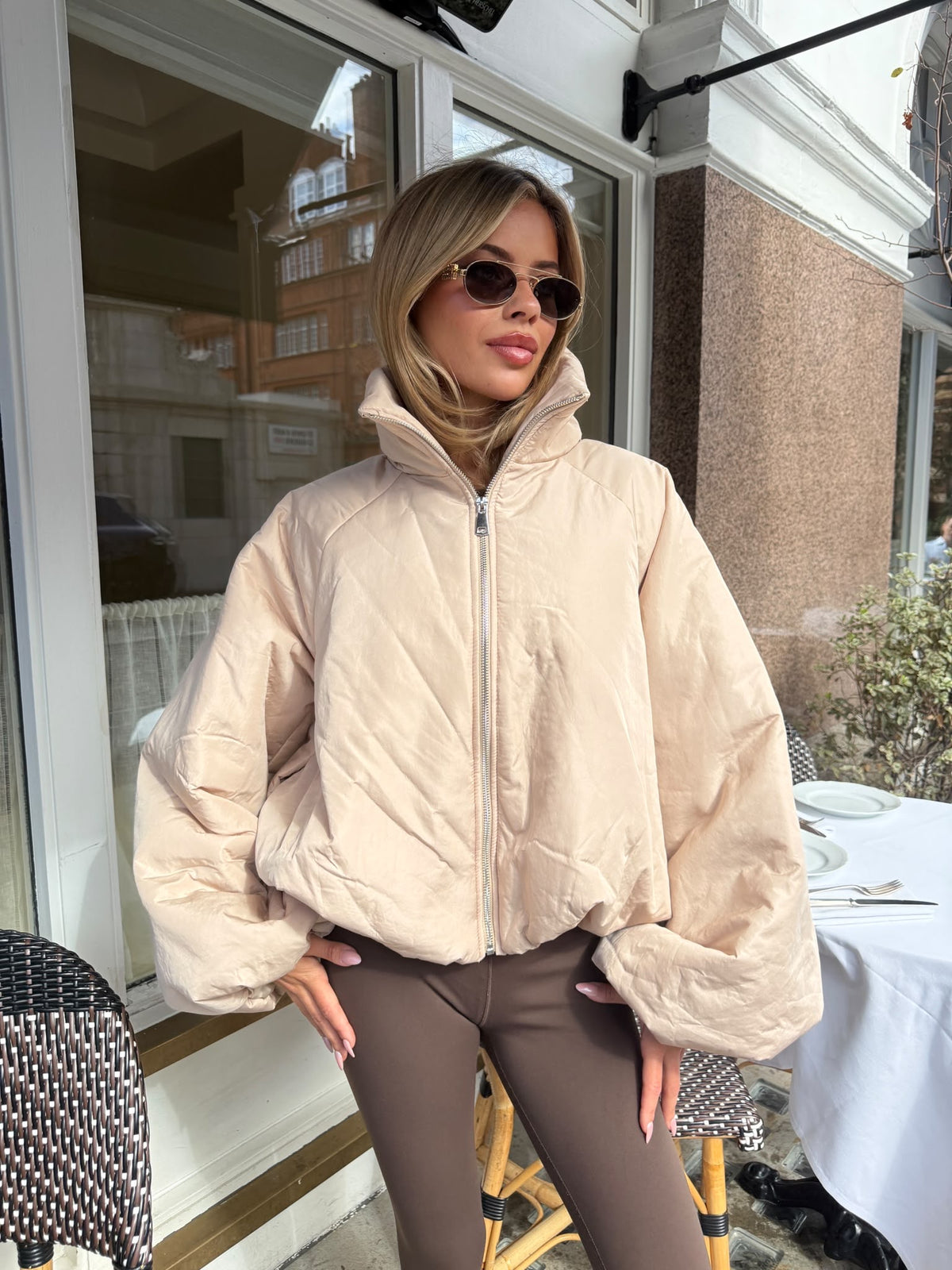 Bronte Puff Jacket - beige