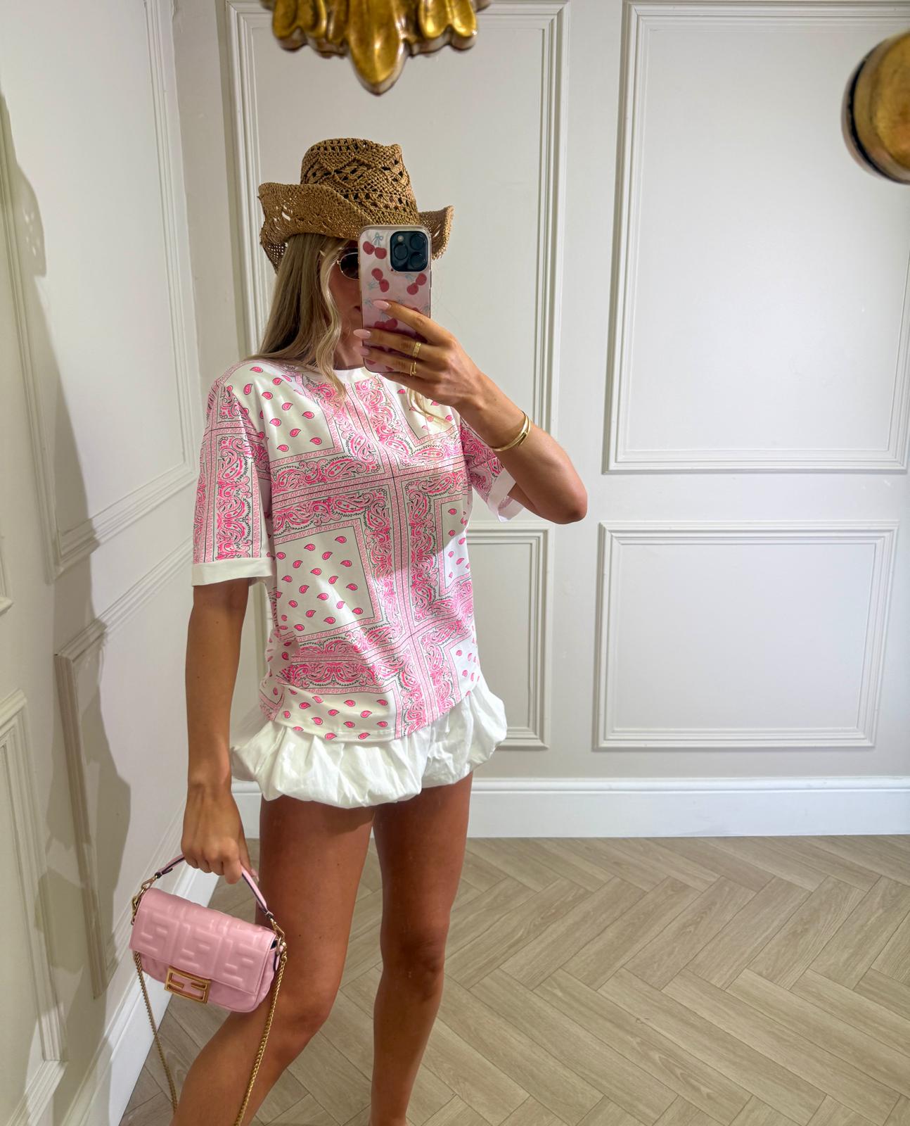 Bandana tshirt - pink