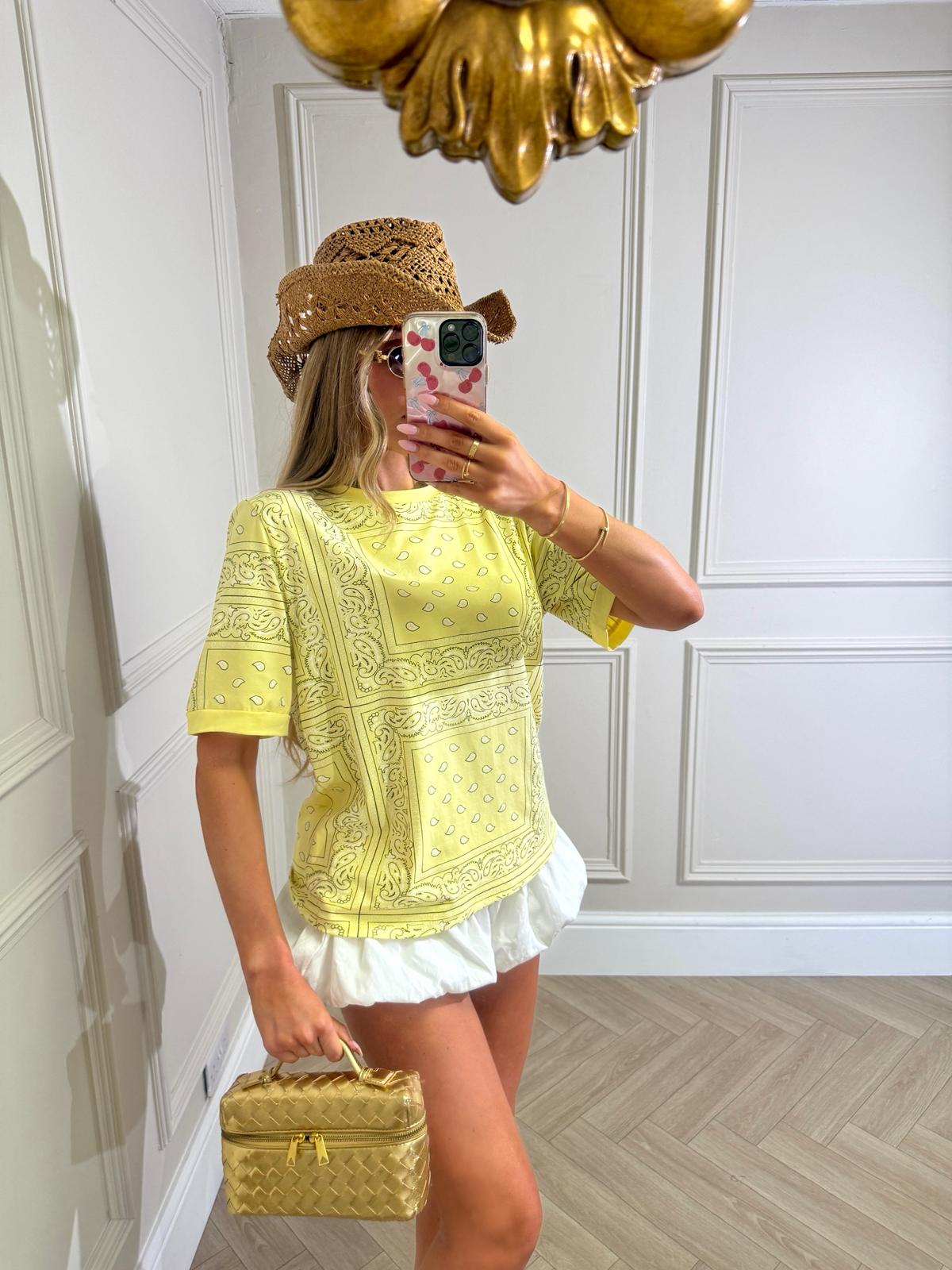 Bandana tshirt - yellow