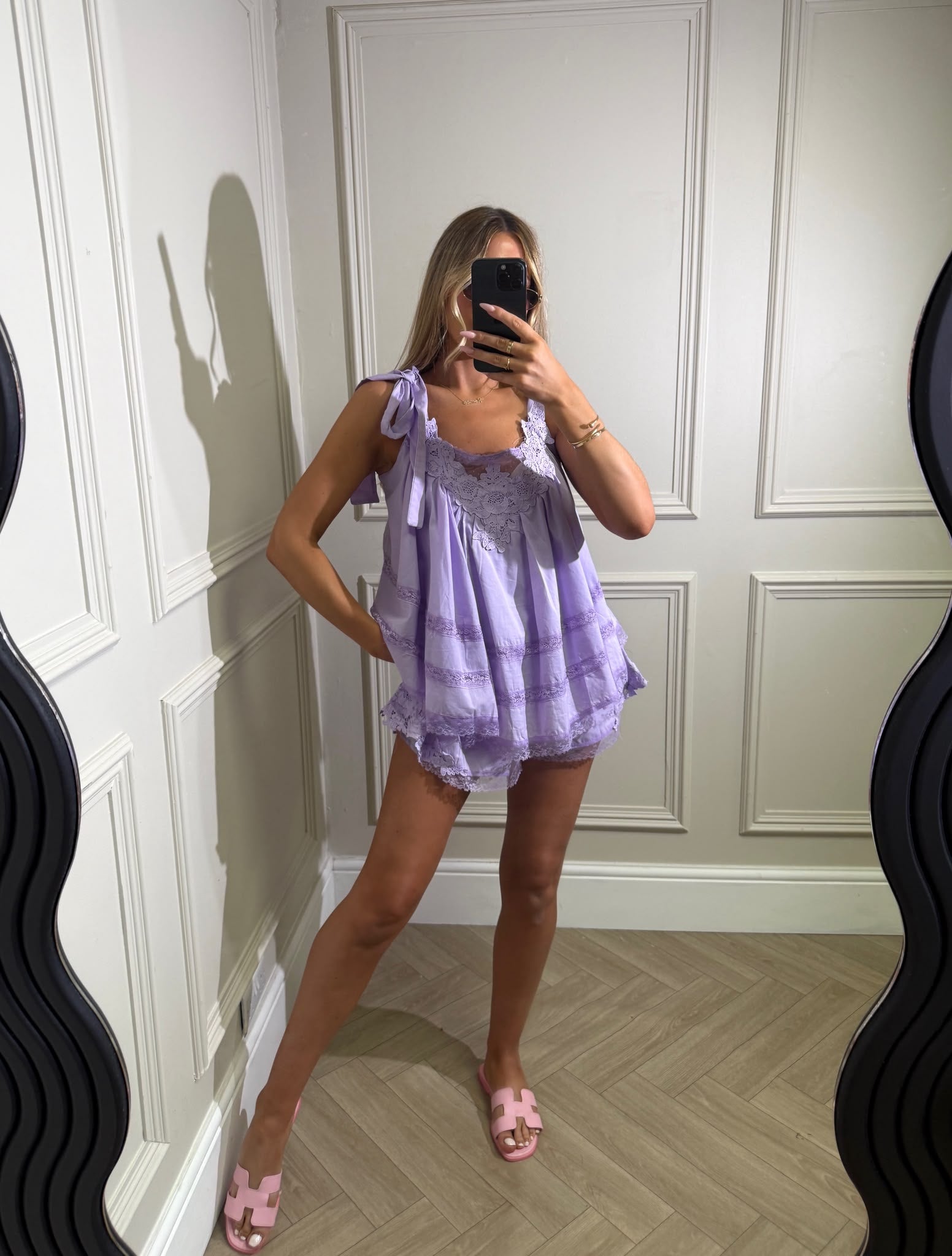 Luxury tie set - lilac