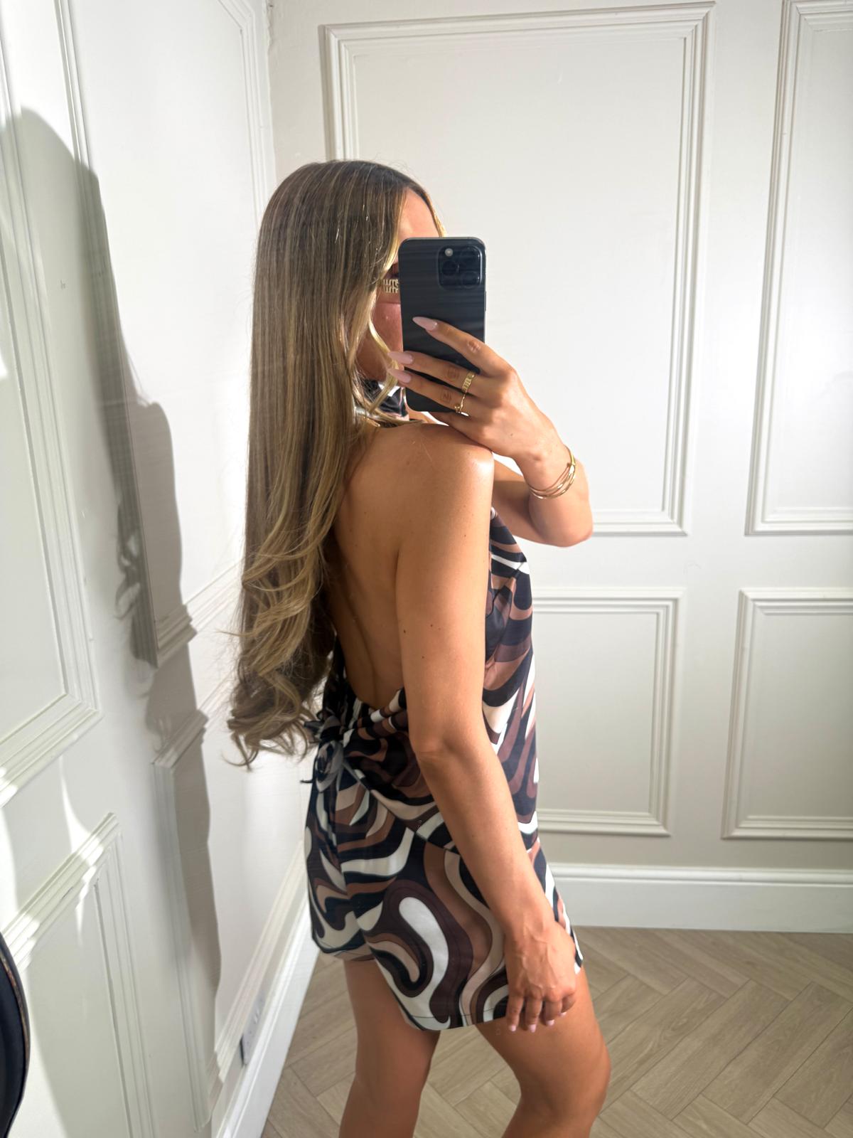 Cece print co-ord - brown