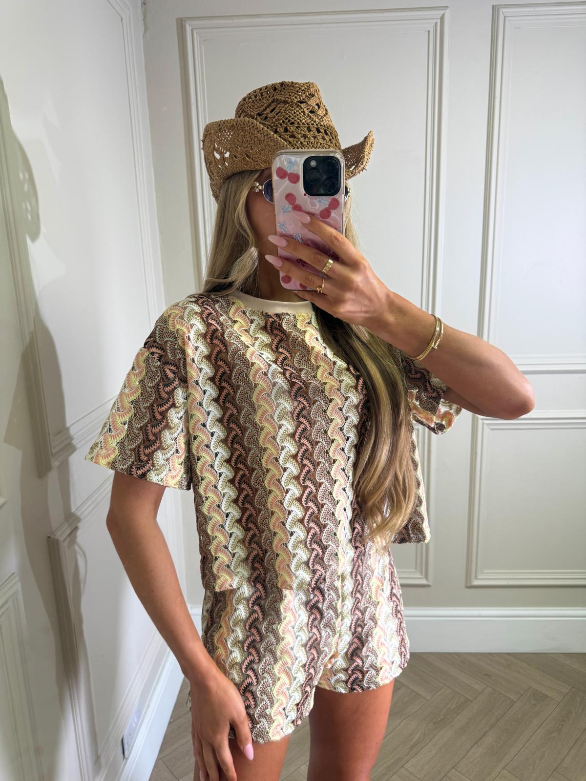 Ziggy tshirt set - beige