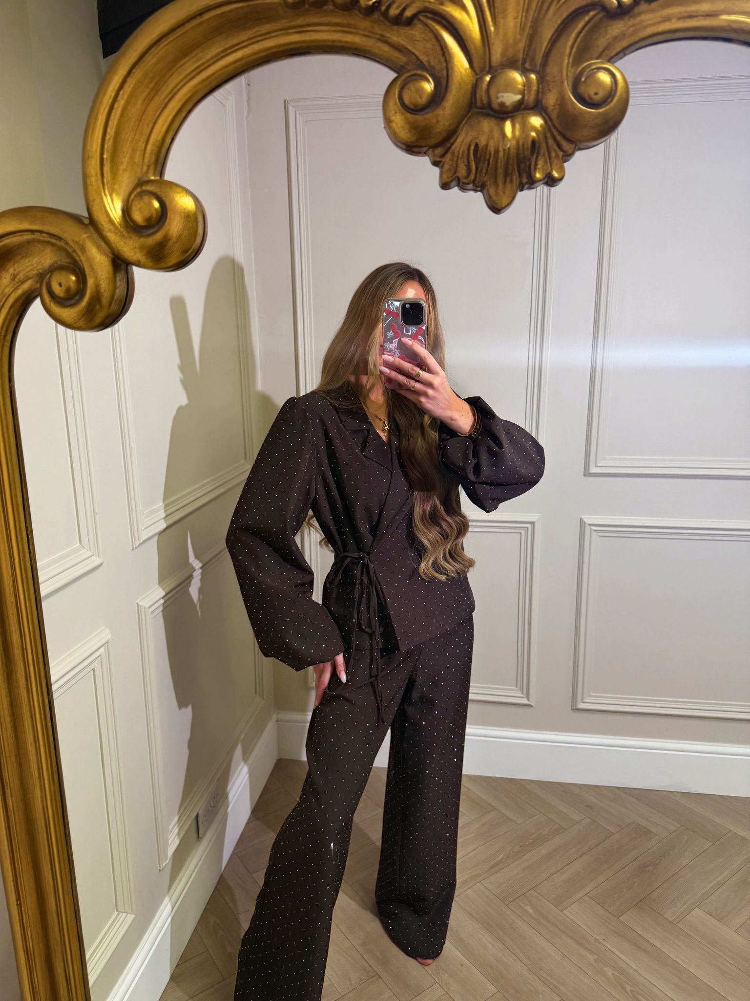 Diamond Co-ord - brown