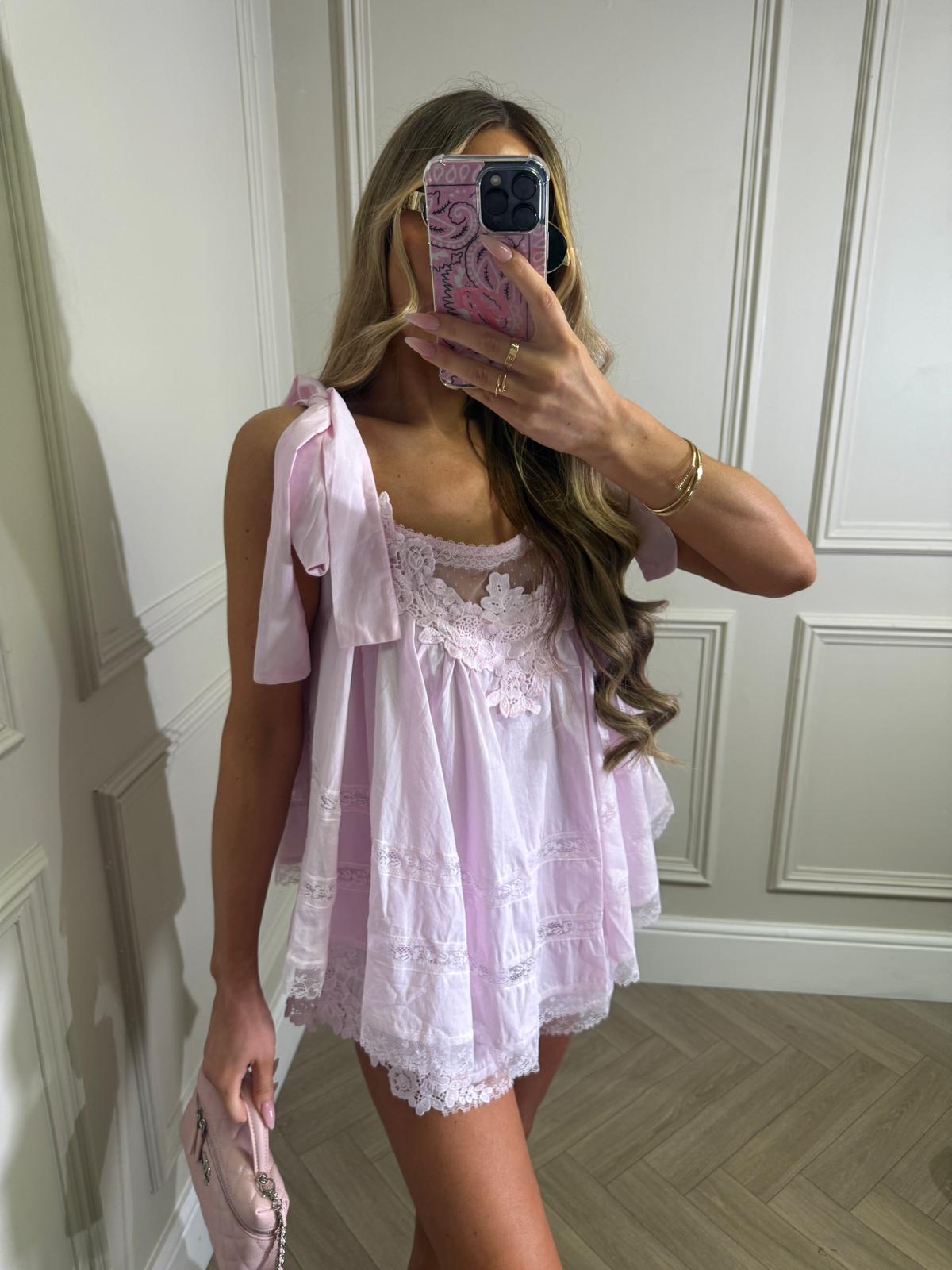 Luxury tie set - pink