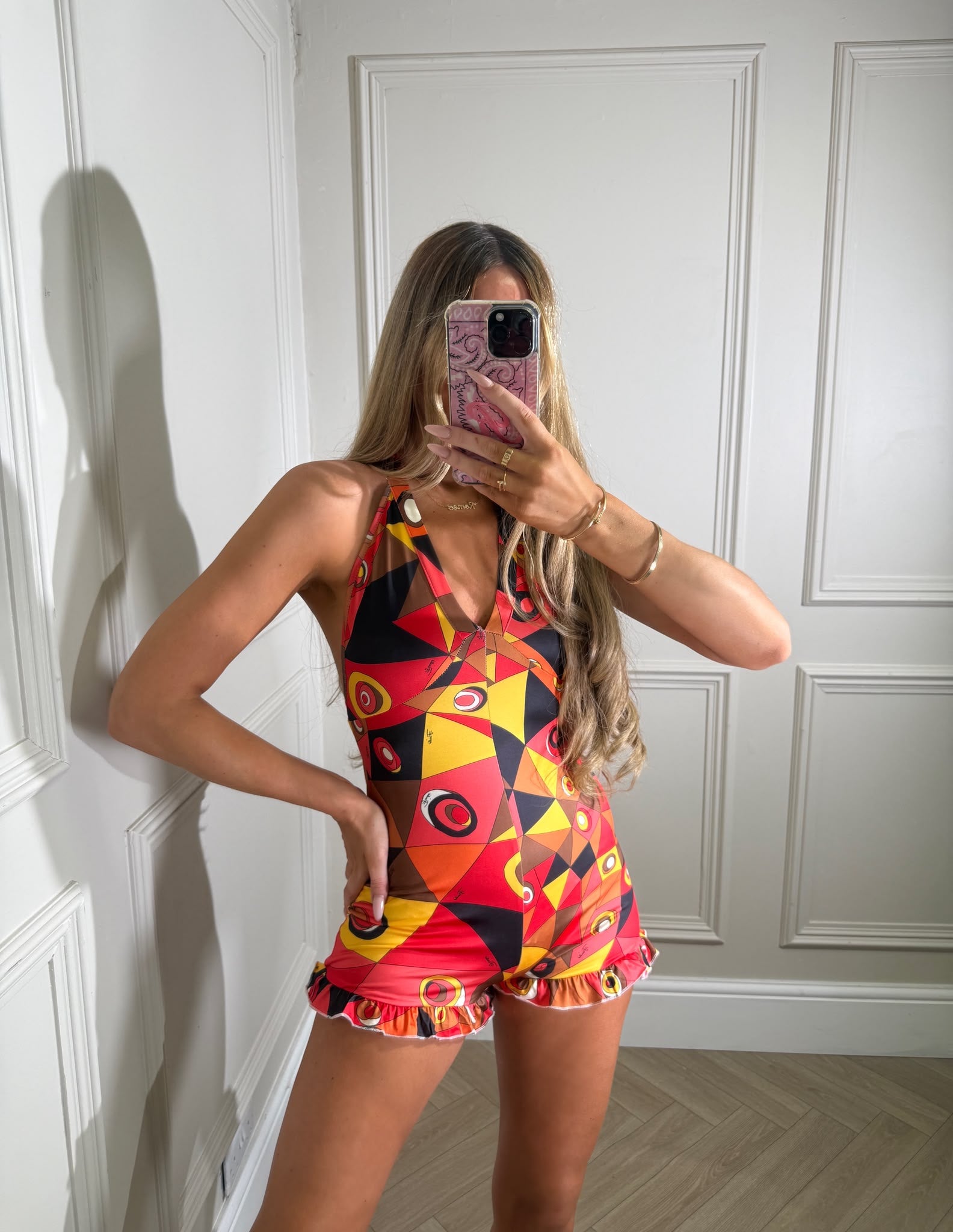 Jorgie Playsuit - red