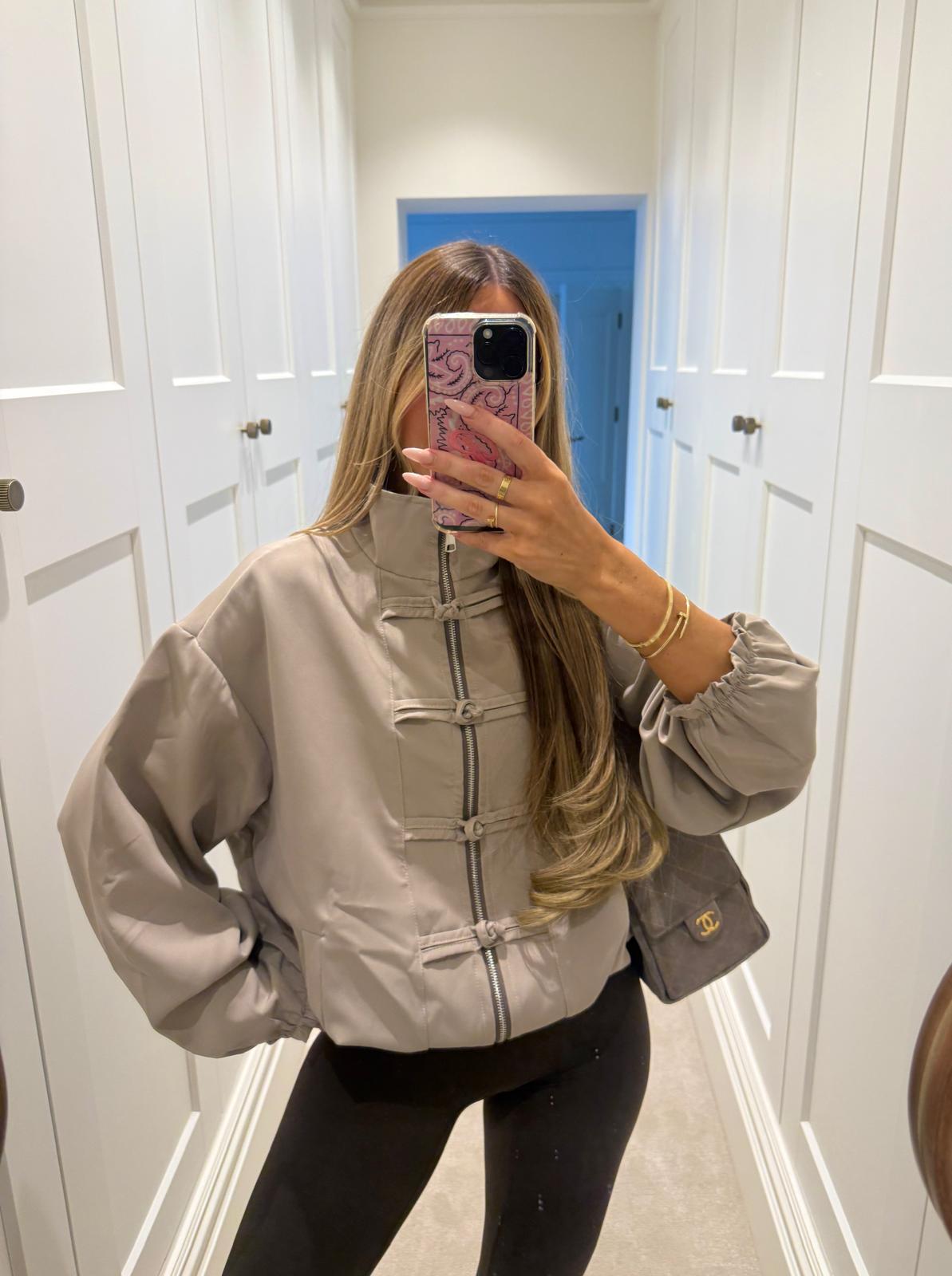 Bow light weight jacket - mocha